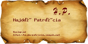 Hajdú Patrícia névjegykártya